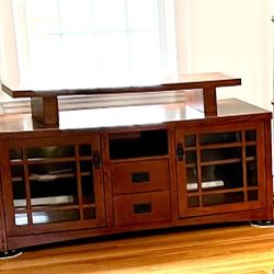 Wood TV Stand Table