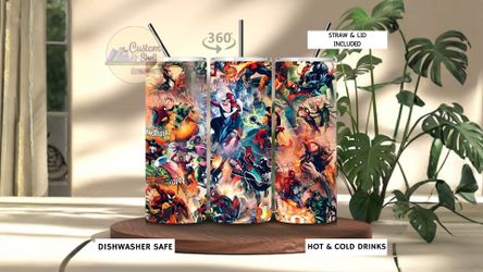 Spiderman Universe 20 Oz Stainless Steel Tumbler (READ DESCRIPTION)
