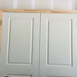 New Doors with lots New large wood panels 