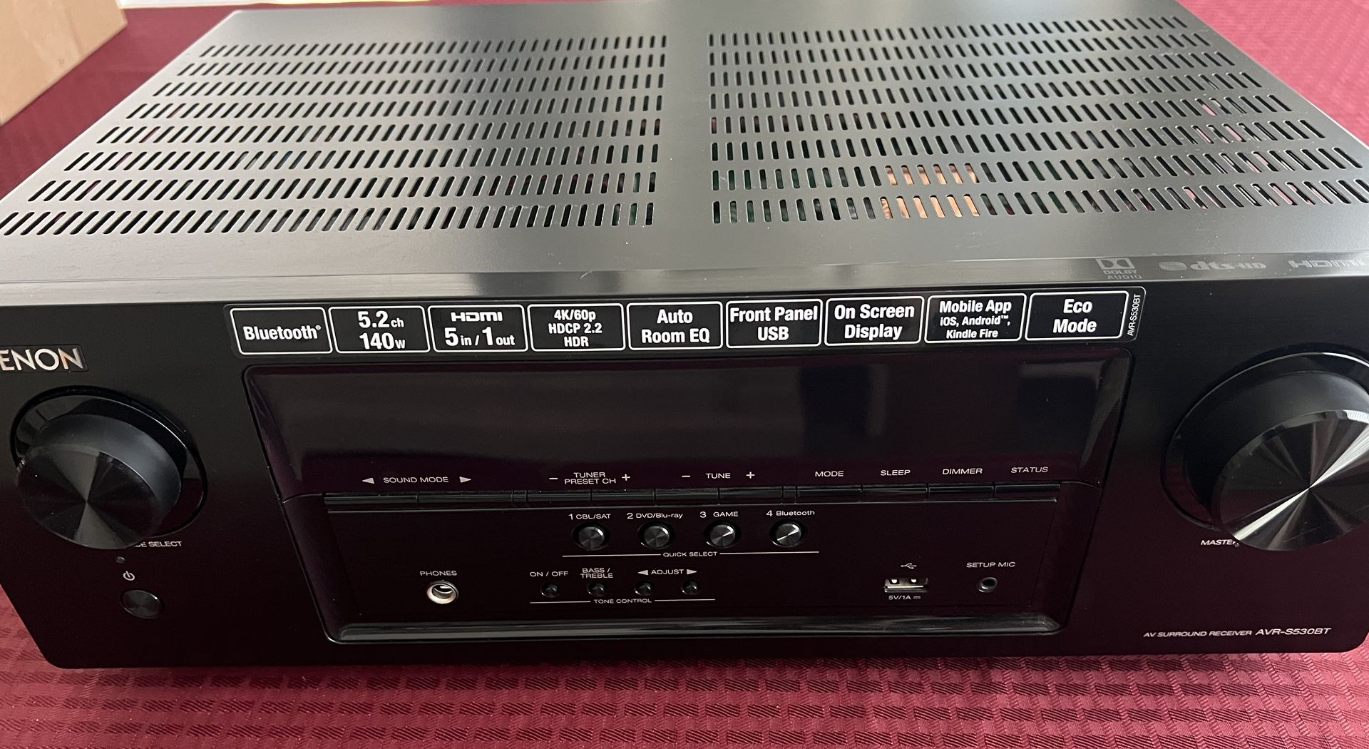 Denon AV Receiver AVR-S530BT