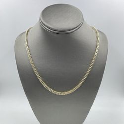 10KT YELLOW GOLD 22” FRANCO CHAIN 3.75MM 15.4GR