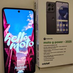 cricket wireless Motorola Power 2025. 128gb storage 