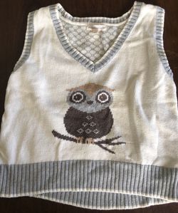 Owl sweater vest