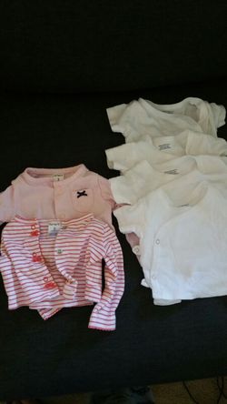 Set of baby onesies