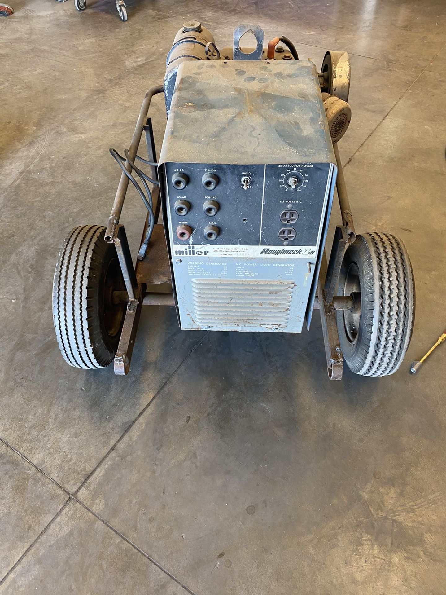 Miller roughneck welder generator