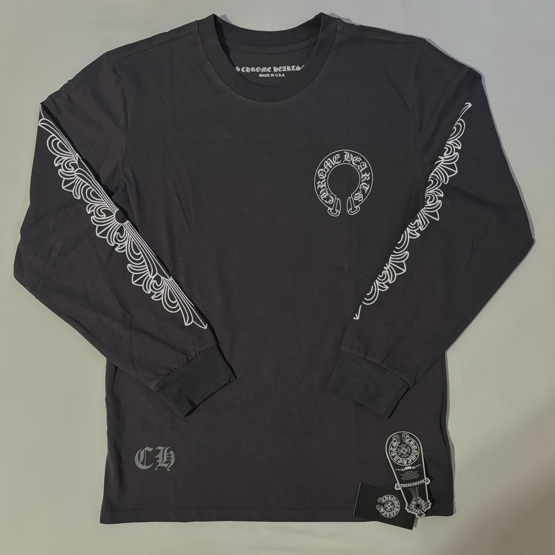 Chrome Hearts Men's Grey Long Sleeve