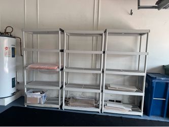 Plastic shelves