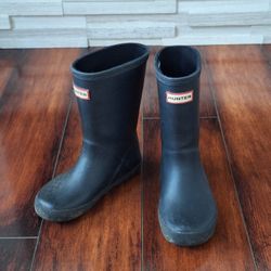 Hunter Little Kids First Classic Rain Boots Black Size B12 G13