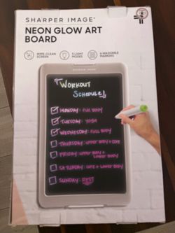 Sharper Image Neon Glow Art Board