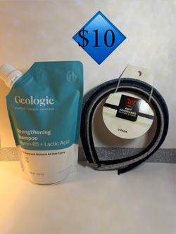 $10 shampoo and hairbands