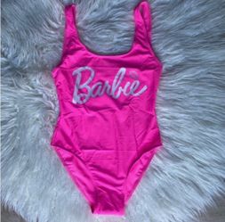 Women’s Barbie Pink Swimsuit Costume Bodysuit