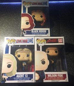 Marvel funko pop bobble head action figures