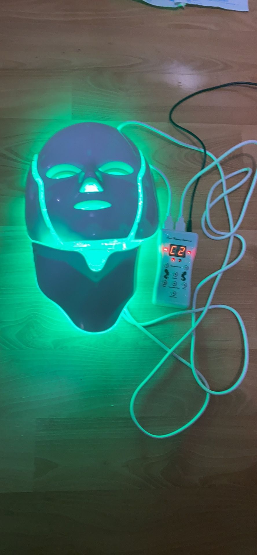 LED Mask With Neck Attachment