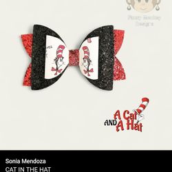 Dr Seuss Hair Bows
