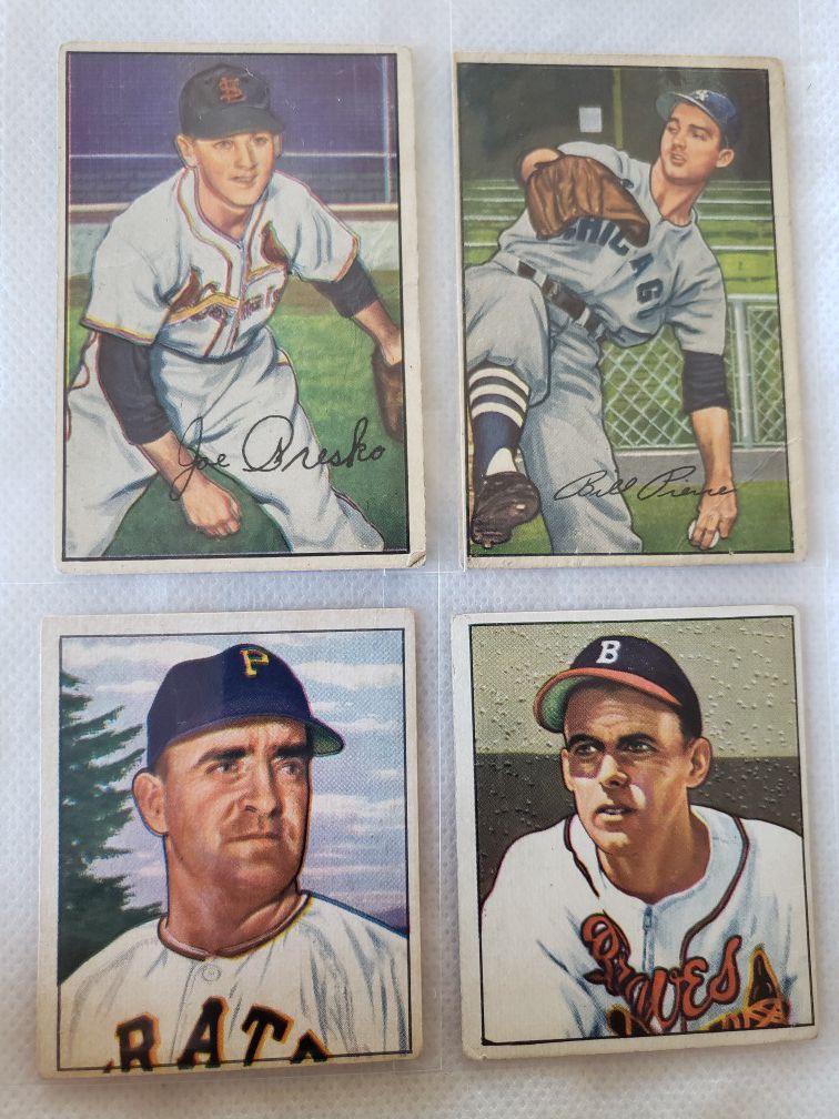 1950 & 1952 Bowman Vintage Baseball card's