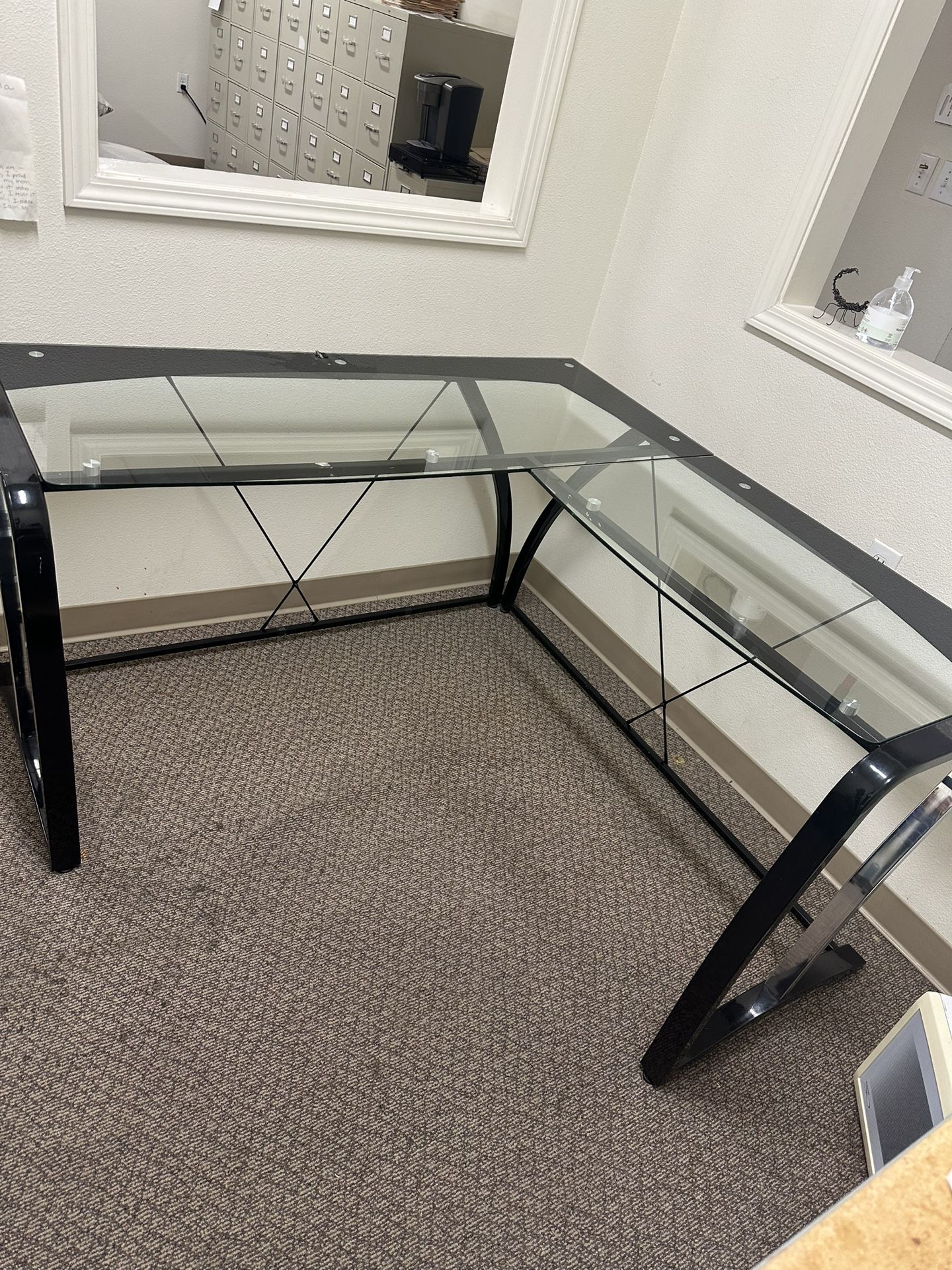Glass Desk 