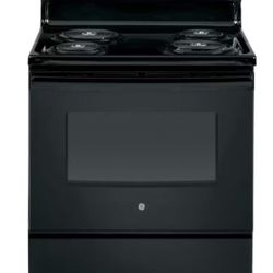 30 in. 4 Burner Element Free-Standing Electric Range in Black