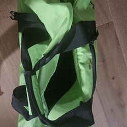 LL BEAN Lime Green Rolling Duffle Bag Luggage