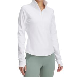 Under Armour White Long Sleeves Top