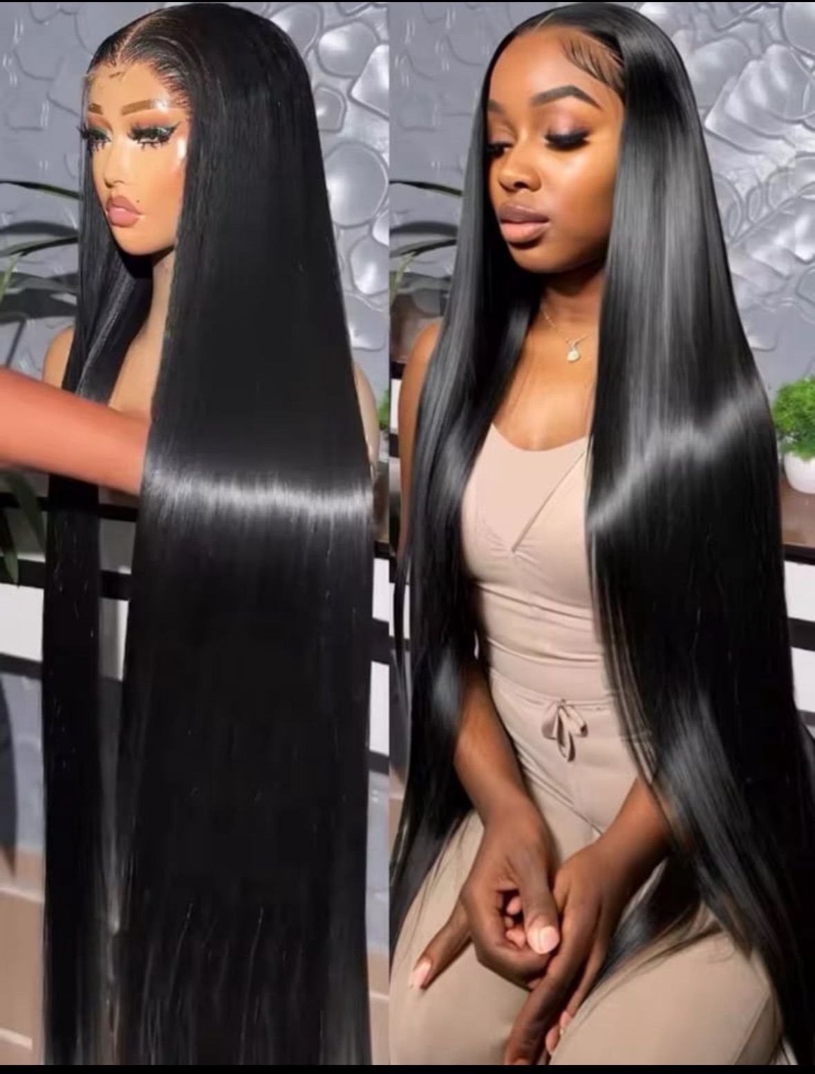 36 Inch Human Hair Wig
