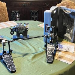 iron cobra 900 power glide double kick drum pedal hp900ptw 