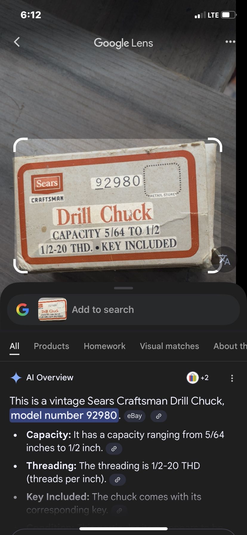 New 1/2” Chuck And Key