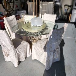 Glass Top dining table