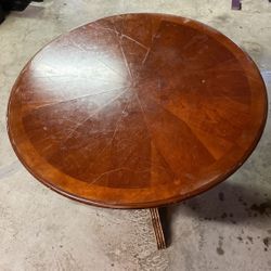 Round Wooden Table
