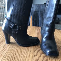 Black Leather Harley Davidson Boots