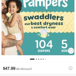 Pampers Size 5 (104 Count) 