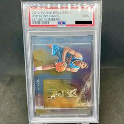 2012 Panini Brilliance Magic Numbers Anthony Davis PSA 9 Mint