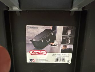 Sterilite Black Latch Storage Trunk