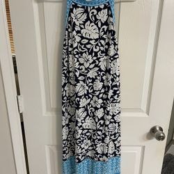 Blue Floral Summer Dress 