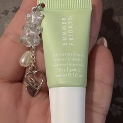 Summer Fridays lip balm with custom charms