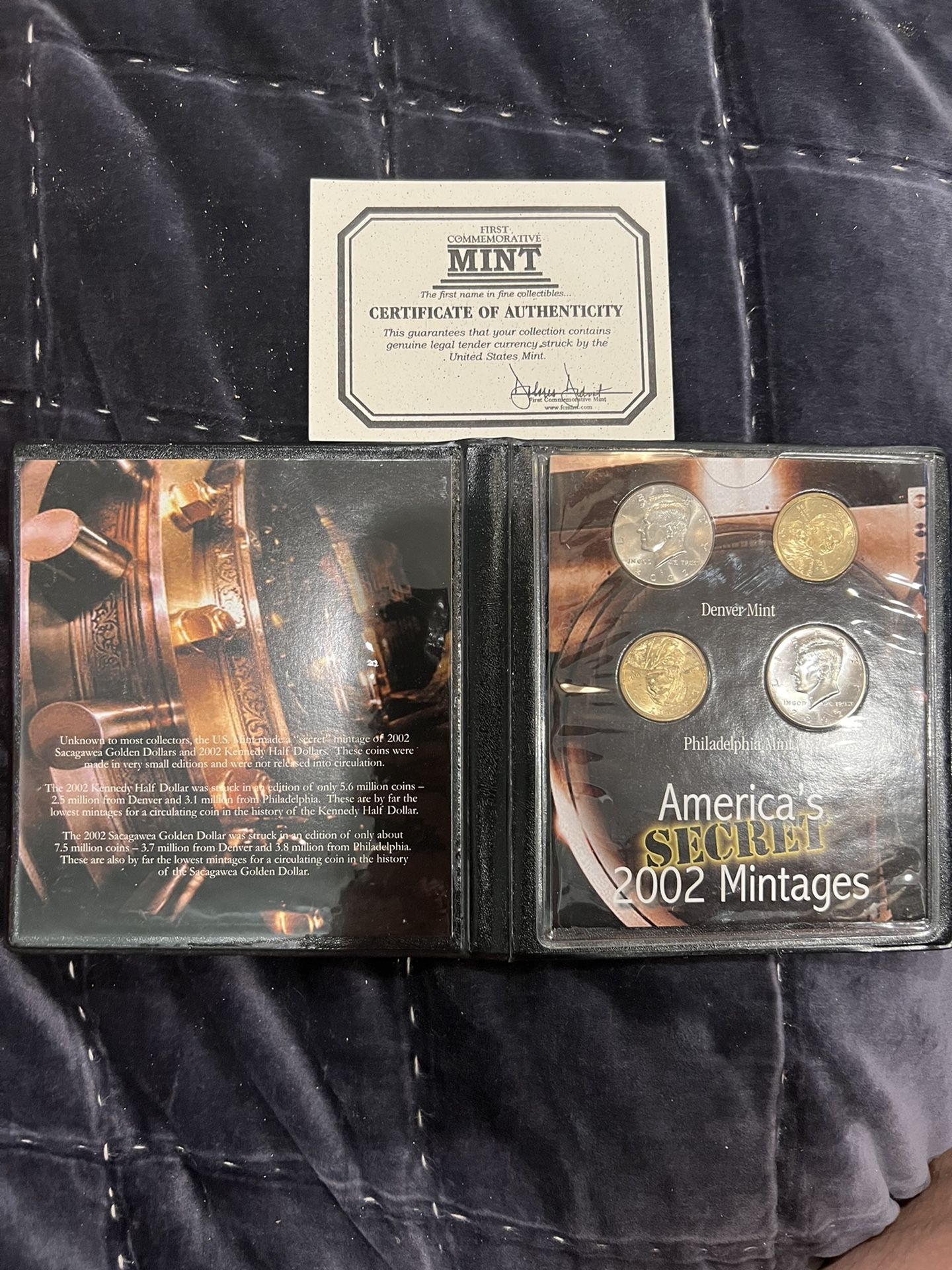 Americas Secret 2002 Mintages COA First Commemorative Mint