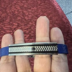 Bracelet Stainless Steel And Leather