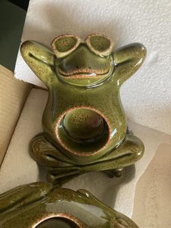 Frog Candles Holders