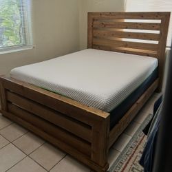 Rustic Style Headboard & Zeopedic Mattress
