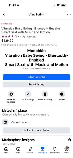 Vibration Baby Swing - Bluetooth-Enabled Smart Seat with Music and Motion