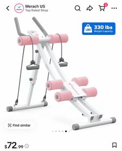 Merach Ab Crunch Machine with Resistance Bands