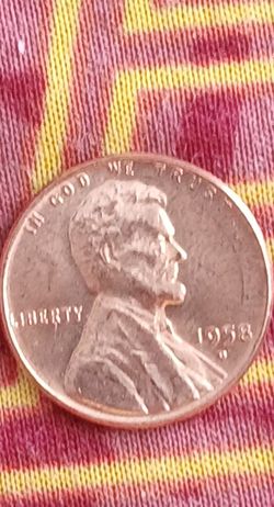 1958 D Error Penny. 
