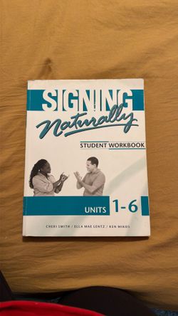 College ASL student workbook Units 1-6 DVD included