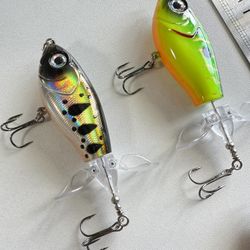 Fishing Lures Whopper Plopper with BKK Hooks.