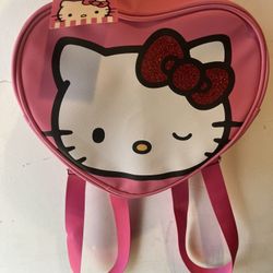 Hello Kitty Pink Heart Backpack Bag Sanrio