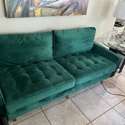 Sofa Verde Esmeralda 