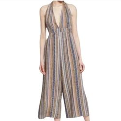 Wild Fable Striped Halter Top Jumpsuit