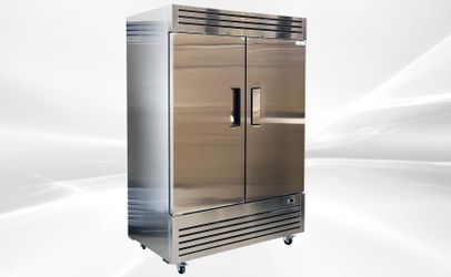 NSF Reach In Two Door Refrigerator SS interior AKR-13781