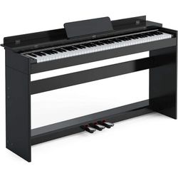 HEXANT 88-Key Weighted Digital Piano, Full-Size Semi-Weighted Upright Flip Electric Keyboard Piano
