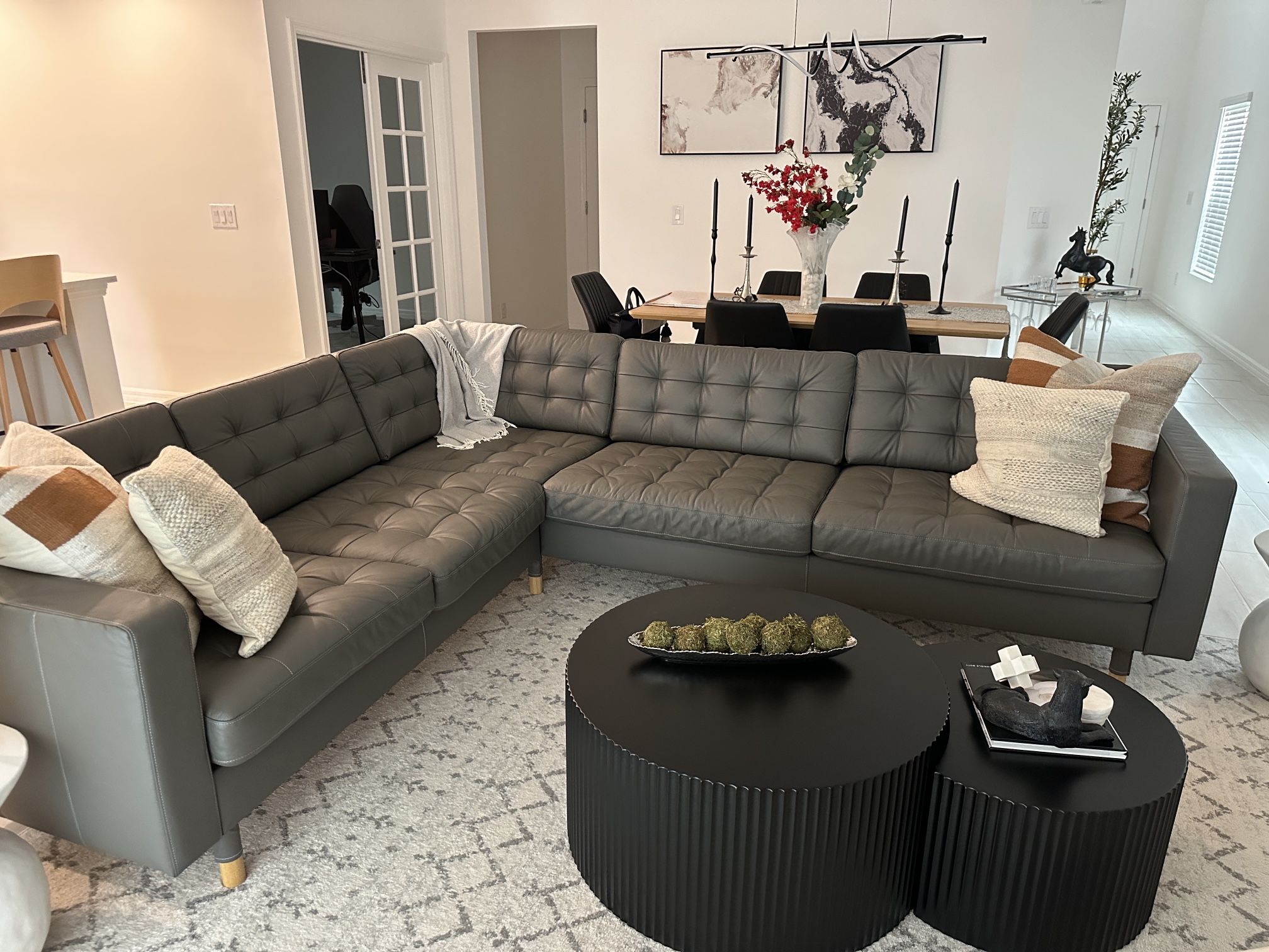 IKEA Morabo Sectional In Grey