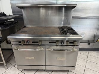 Royal Commercial Gas Range with Griddle